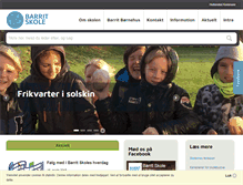 Tablet Screenshot of barrit-skole.dk